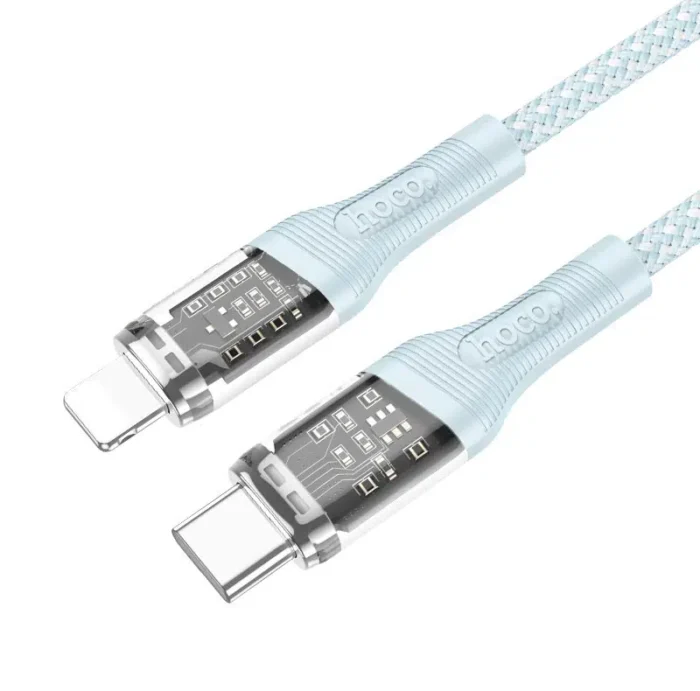 Cable Type-C to Lightning U111 Transparent Discovery Edition PD
