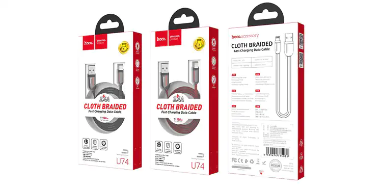 Cable USB to Lightning U74 Grand charging data sync নগও