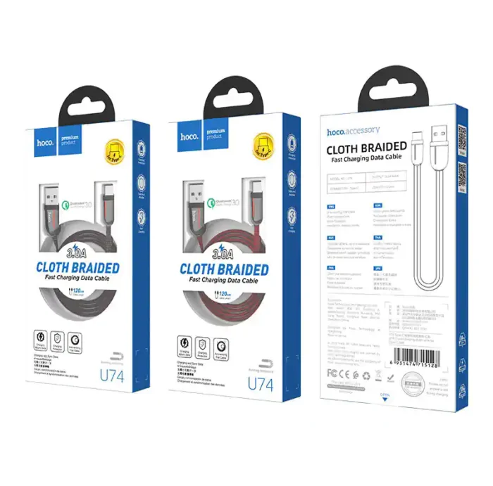 Cable USB to Type-C U74 Grand charging data sync - Image 6
