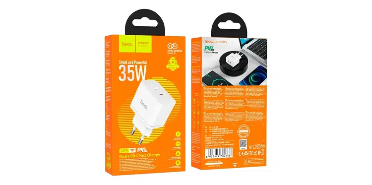 HOCO N29 TRIUMPH PD35W DUAL PORT(2C) CHARGER(EU) package