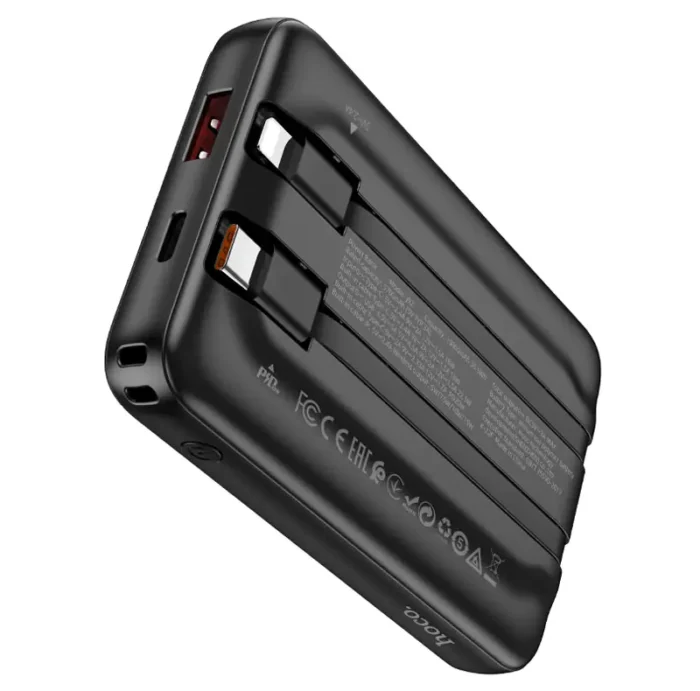 Power bank 10000mAh J92 Path wireless charging + built-in cables - Image 4
