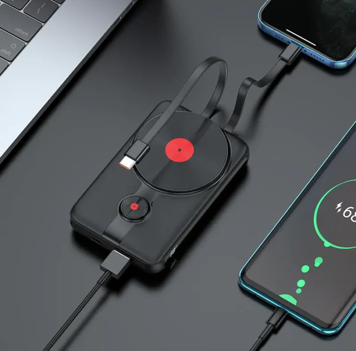 Power bank 10000mAh J92 Path wireless charging + built-in cables - Image 6