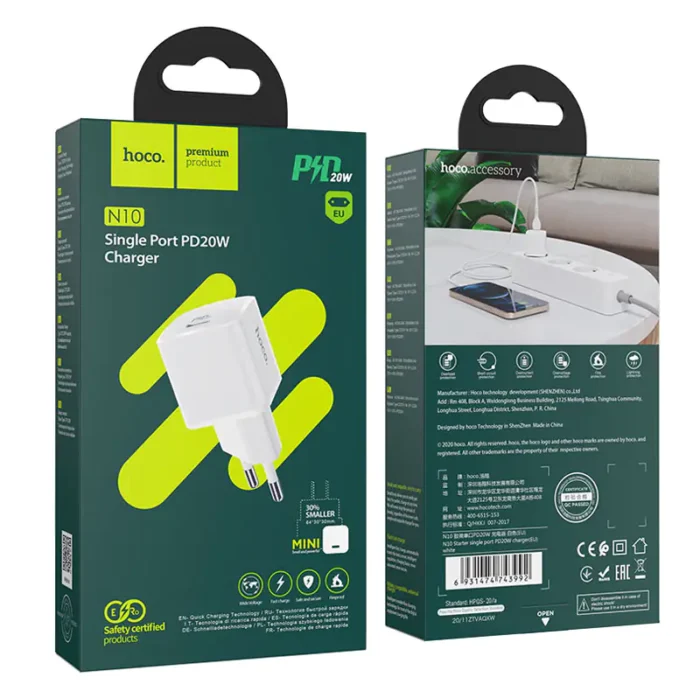 Wall charger N10 Starter single port PD20W EU - Image 6