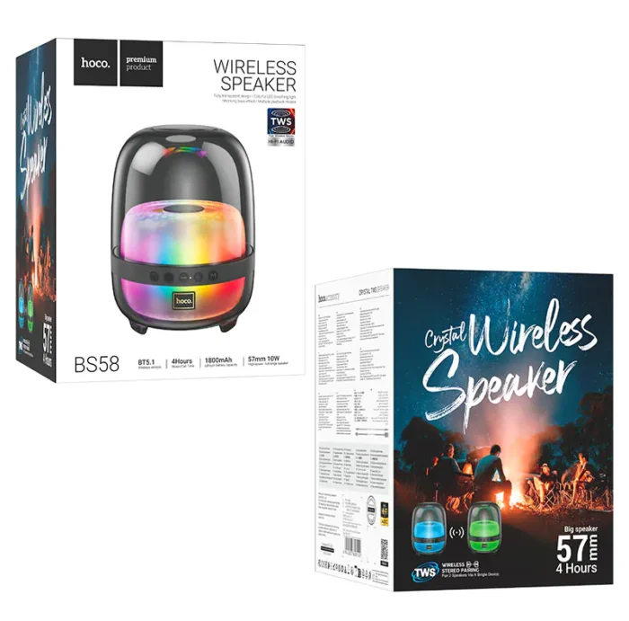 Wireless speaker BS58 Crystal portable loudspeaker - Image 7